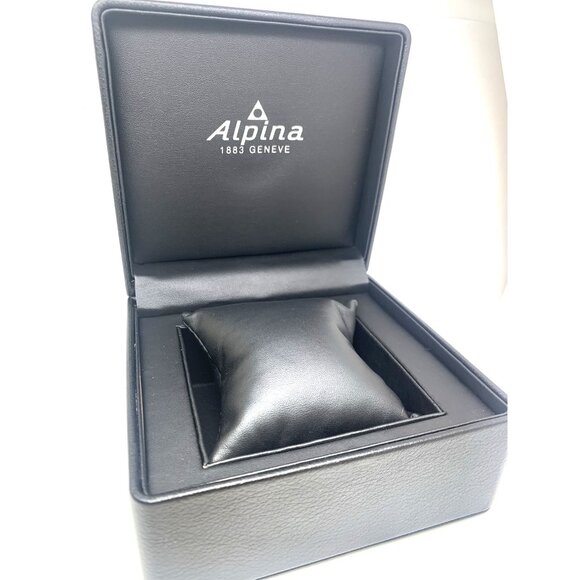 Alpina Watch Box Presentation Black Cardboard Case Display Empty - Picture 2 of 9
